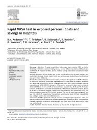 Rapid MRSA test in exposed persons: Costs and ... - Labome.Org