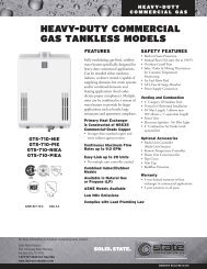 heavy-duty commercial gas tankless models - State Industries