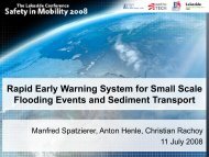 Rapid Early Warning System for Small Scale Flooding Events and ...