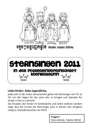 Sternsingen 2011 - Katholisch in KÃ¶nigsbrunn