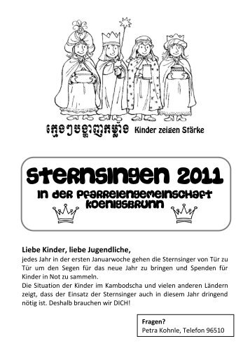Sternsingen 2011 - Katholisch in KÃ¶nigsbrunn