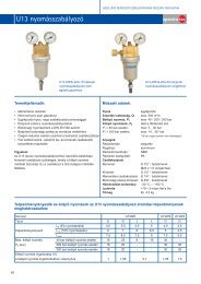 Spectrotec U13 nyomÃ¡sszabÃ¡lyozÃ³ - Messer