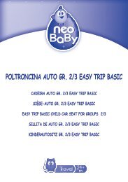 POLTRONCINA AUTO GR. 2/3 EASY TRIP BASIC - Neo Baby