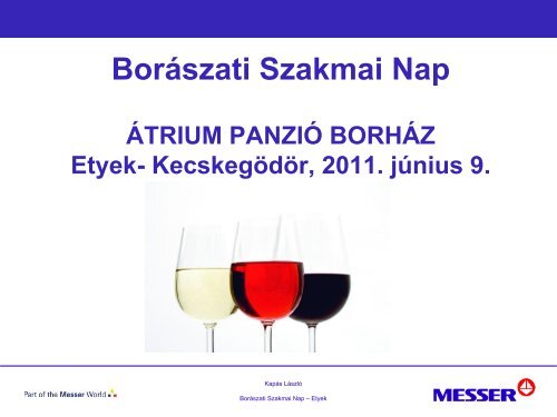 BorÃ¡szati Szakmai Nap - Messer