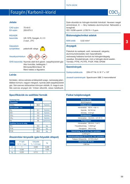 3.3 TermÃ©kadatlapok - Messer