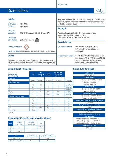 3.3 TermÃ©kadatlapok - Messer