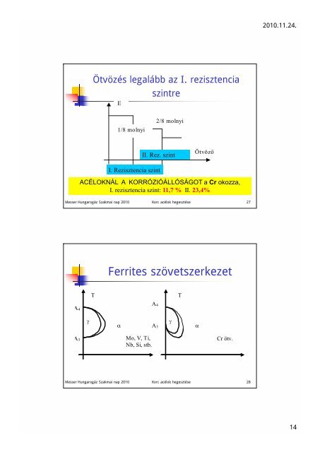 KorszerÅ± rozsdamentes acÃ©lok hegesztÃ©se - Messer