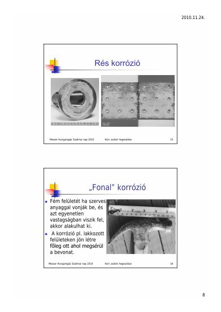 KorszerÅ± rozsdamentes acÃ©lok hegesztÃ©se - Messer