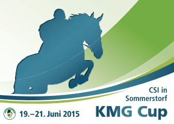 Sponsoren Einladung KMG CUP 2015