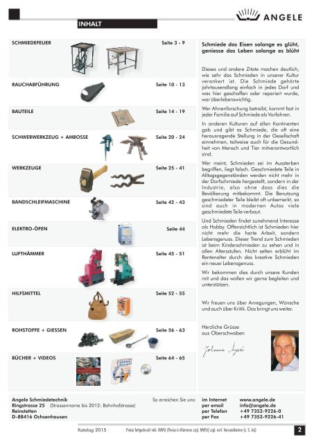 Angele Schmiedetechnik Katalog 2015