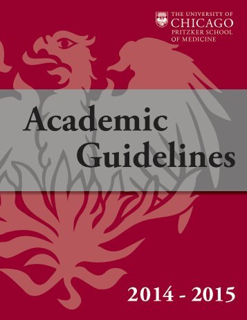 Academic Guidelines (PDF) - Pritzker School of Medicine