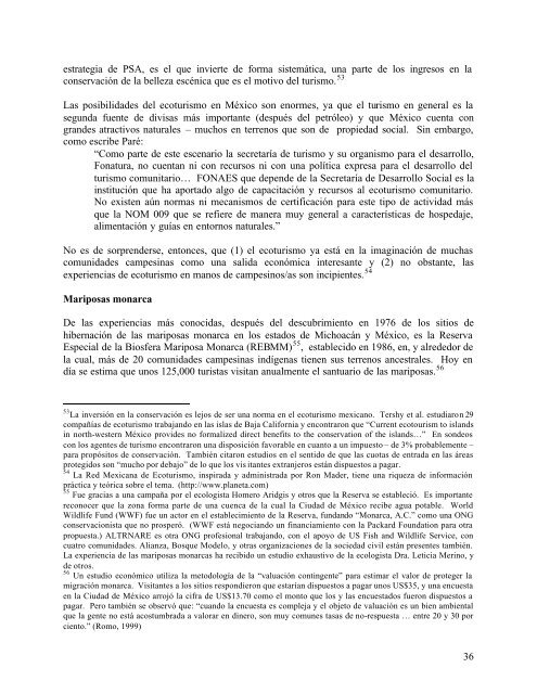 Pago por Servicios Ambientales y Comunidades Rurales. - UNAM