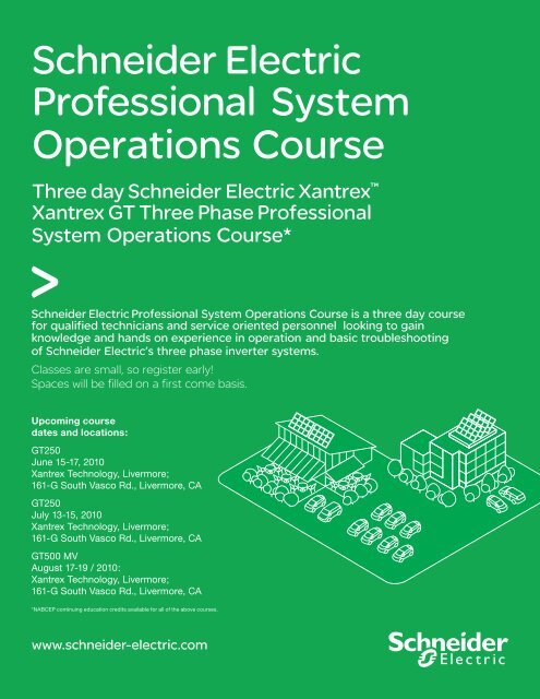 Schneider Electric Professional System Operations Course - Xantrex