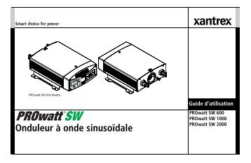 PROWatt SW NA Inverter_FRE.book - Xantrex