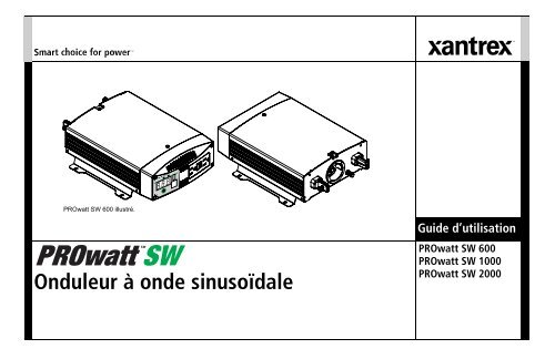 PROWatt SW NA Inverter_FRE.book - Xantrex