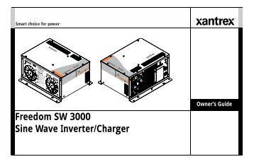 Freedom SW 3000 Sine Wave Inverter/Charger - Xantrex