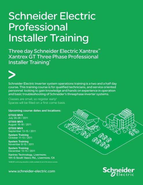 Schneider Electric Professional Installer Training - Xantrex