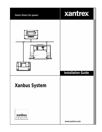 Xanbus System Installation Guide - Xantrex