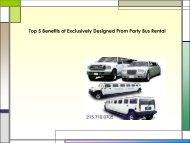 Top 5 Benefits of Exclusively Designed Prom Party Bus Rental