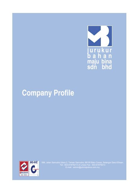 Company Profile Jurukur Bahan Maju Bina Sdn Bhd Bqsm