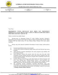 LEMBAGA JURUUKUR BAHAN MALAYSIA - BQSM