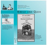 KREUZ UND QUER - Ev-luth. Kirchengemeinde Hannover-Hainholz