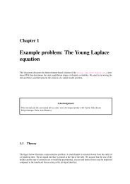 Example problem: The Young Laplace equation - Oomph-lib