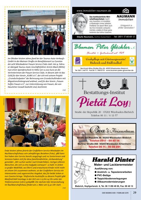 DER BIEBRICHER, Ausgabe 279, Februar 2015