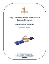IIRS Satellite & Internet based Distance Learning Programme