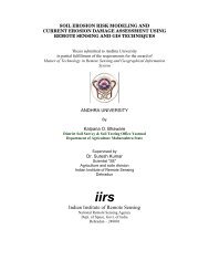 Student Thesis - Indian Institute of Remote Sensing