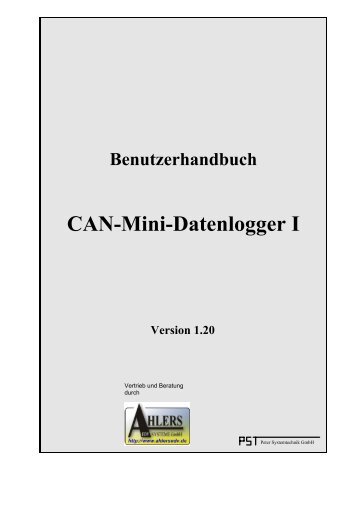 CAN-Mini-Datenlogger I - Ahlers EDV Systeme GmbH