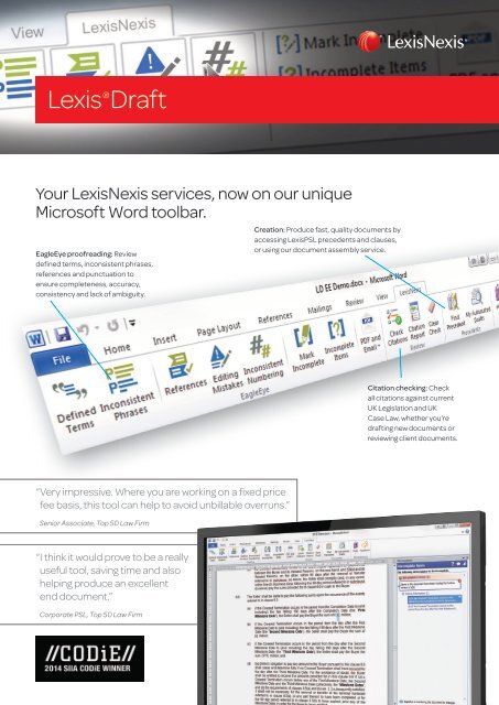 Download Factsheet (PDF, 387 KB) - LexisNexis