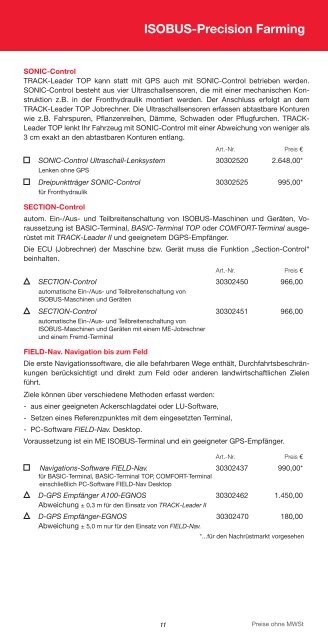 Preisliste - Müller Elektronik