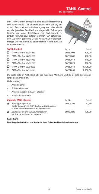 Preisliste - Müller Elektronik