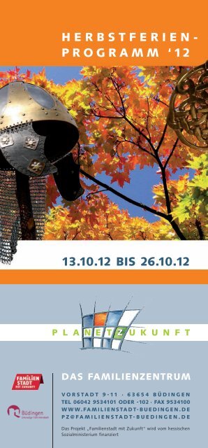 Herbstferienprogramm 2012 - Stadt Büdingen