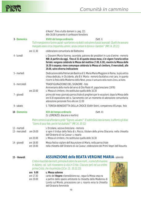 ComunitÃ  in cammino - Coccaglio