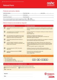 Refund Form - OSHC