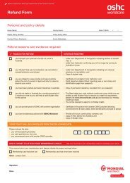 Refund Form - OSHC