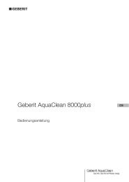 Bedienungsanleitung - Geberit AquaClean