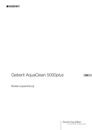 Bedienungsanleitung - Geberit AquaClean