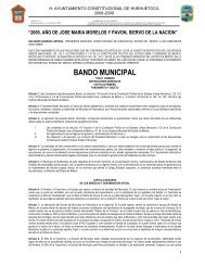 BANDO MUNICIPAL - Orden JurÃ­dico Nacional