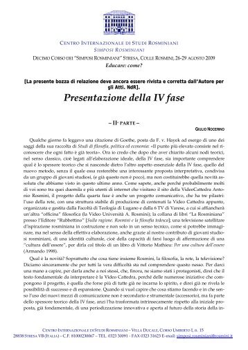 Nocerino - Pdf - CattedraRosmini.org