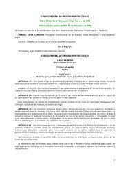 1 CÃDIGO FEDERAL DE PROCEDIMIENTOS CIVILES Diario Oficial ...