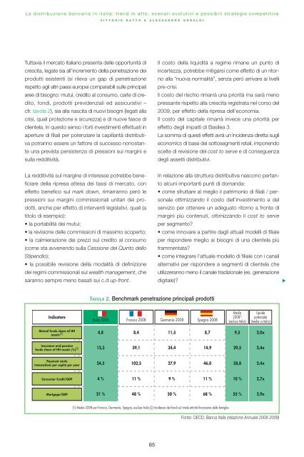 Il sistema bancario italiano - Etudes Ã©conomiques du CrÃ©dit Agricole