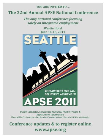 APSE 2011 National Conference Registration