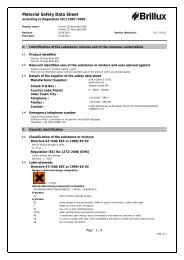 Material Safety Data Sheet - Brillux