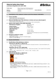 Material Safety Data Sheet - Brillux