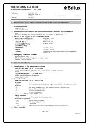 Material Safety Data Sheet - Brillux