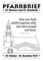 PFARRBRIEF - Katholische Kirchengemeinden in Stadtallendorf