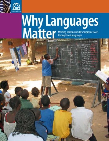 Why Languages Matter: Meeting Millennium Development Goals ...